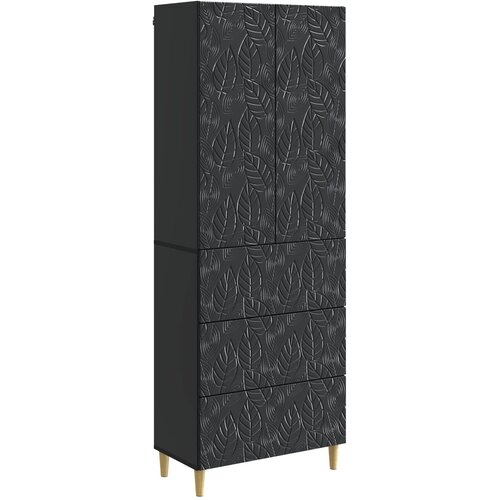 vidaXL Set ormara 2 kom. 66 x 34 5 x 90 cm Konstruirano drvo Crna - Crna Cene