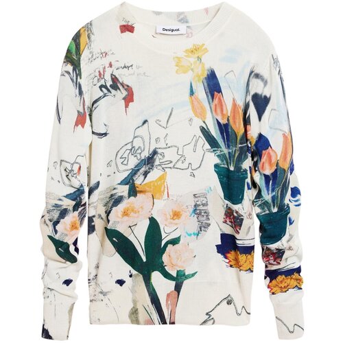 Desigual Pulover morsko plava / žuta / narančasta / bijela Cene