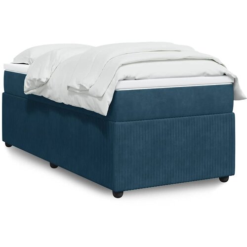 Box spring krevet s madracem tamnoplavi 80 x 200 cm bar&scaron;unasti Cijene
