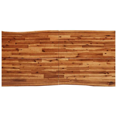  Blagovaonski stol sa živim rubom 180x90x75 cm od drva bagrema Slike