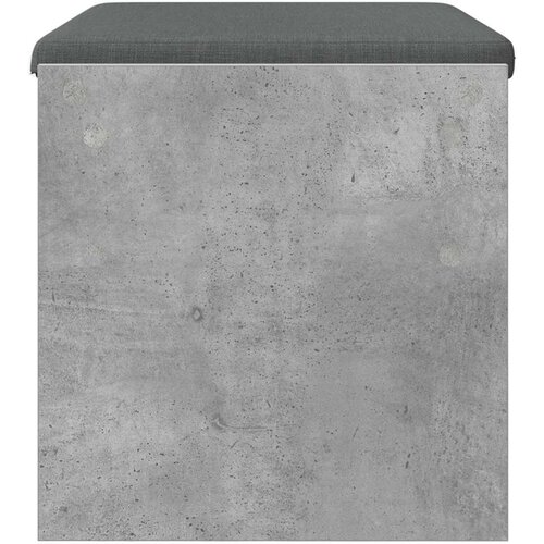 Klupa za hodnik s jastukom Betonski sivi 60 x 38 x 46 cm Slike
