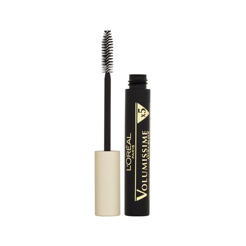 L&amp;acute;Or&amp;eacute;al Paris Volumissime x5 maskara za volumen in podalj&amp;scaron;anje trepalnic 7,5 ml odtenek Extra Black Slike