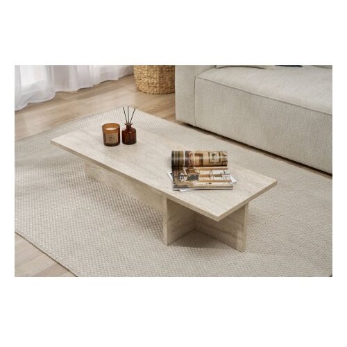 Hanah home Klub sto Harbor, 120x30x45 cm, Krem Slike