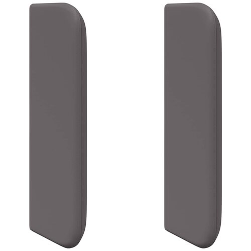 vidaXL U&scaron;i uzglavlja 2 pcs Siva 40 x 16 x 5 cm Plywood i lažno kožno Cijene