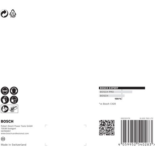 Bosch EXPERT M480 brusna mreža za rotacione brusilice od 150 mm, granulacija 100 - pakovanje od 5 komada - 2608900690 Slike