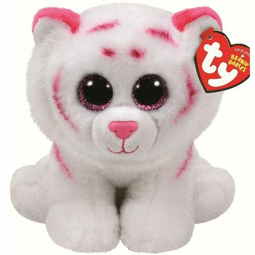 Ty Kid Igracka Beanie Babies Tabor - Pink-White Tiger Mr42186 Slike