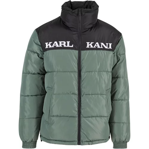 Karl Kani Zimska jakna zelena / crna / bijela