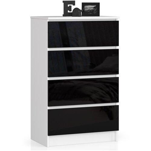 AKORD KOMODA K60 4SZ CLP ČRNA SJAJ, (21702907) Cene