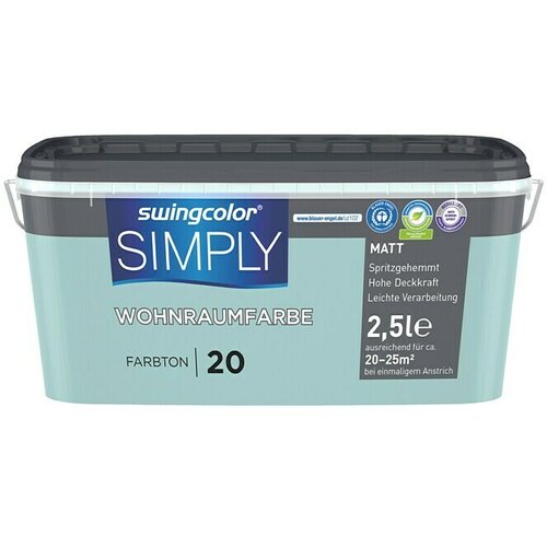 SWINGCOLOR NOTRANJA DISPERZIJSKA BARVA SIMPLY ŠT.20 (2,5 l, modra) Cene