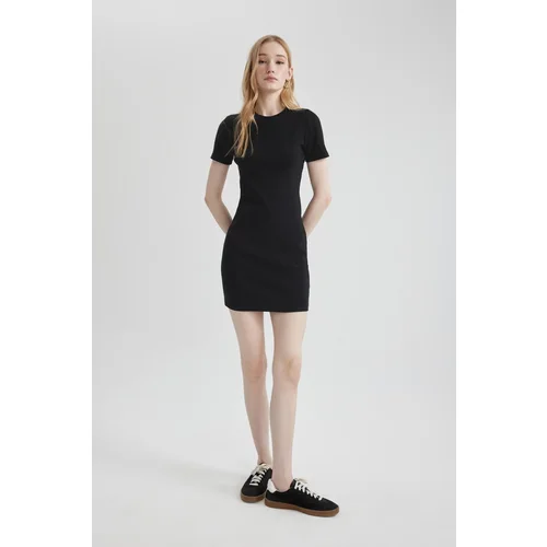 Defacto Bodycon Ribbed Camisole Short Sleeve Mini Dress