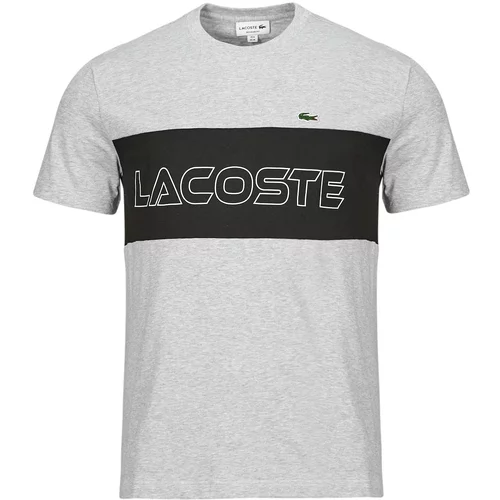 Lacoste Men's T-shirt Silver Chine/ Black