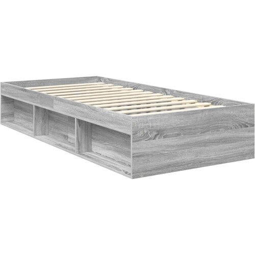  Krevetna konstrukcija s uzglavljem Siva Sonoma 90 x 200 cm Slike