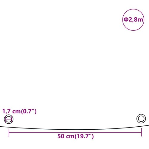  siva &amp;Oslash; 2,8 m 650 g/m&amp;sup2; Slike