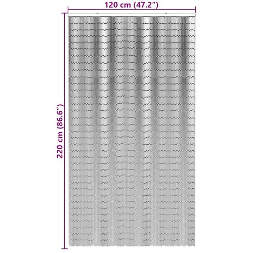 vidaXL Zavjesa za vrata protiv insekata tamnosiva 120x220 cm bambus Cijene
