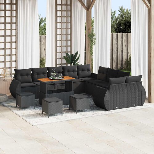  Sjedeća garnitura za vrt 14 kom. poliratan Slike