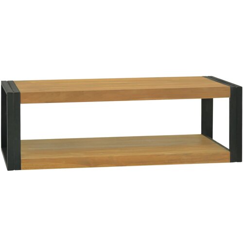 vidaXL zidna kupaonska polica 110 x 45 x35 cm od masivne tikovine Cene