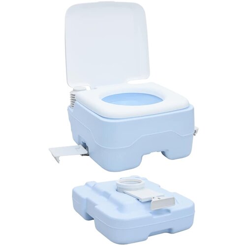  Kamperski WC Svijetloplava i bijela 41,5 x 36,5 x 30 cm Slike