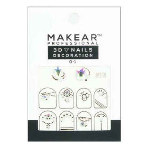Makear NAIL ART 01 Dekorativne nalepnice za nokte sa cirkonima Cene