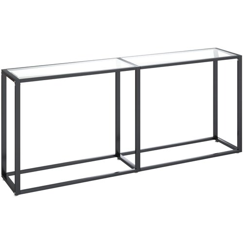 Maison Chic konzolna miza - miza ob steni prozorna 180x35x75,5 cm kaljeno steklo, (21786064) Cene