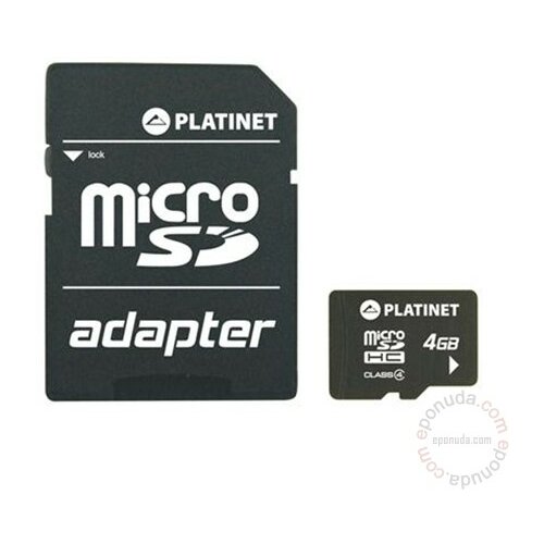 Samsung MB-MS4GBA/EU MicroSDHC 4GB Class4, SD adapter memorijska kartica Slike
