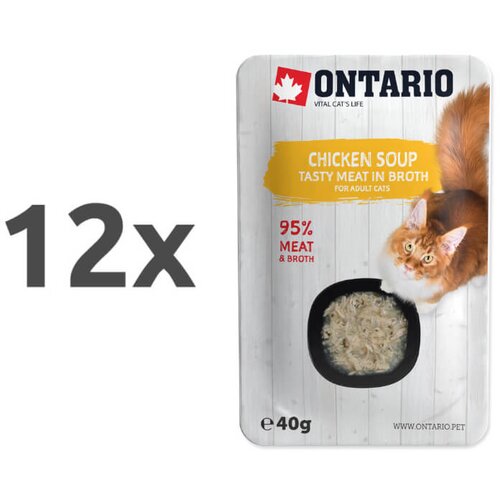 Ontario Cat juha - pi&scaron;čanec in zelenjava 12 x 40 g Cene