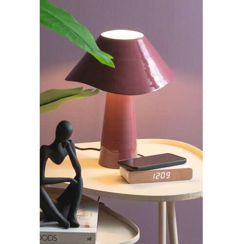 Karlsson Digitalna budilica s bežičnim punjačem Retro Flat LED &amp;ndash; Slike