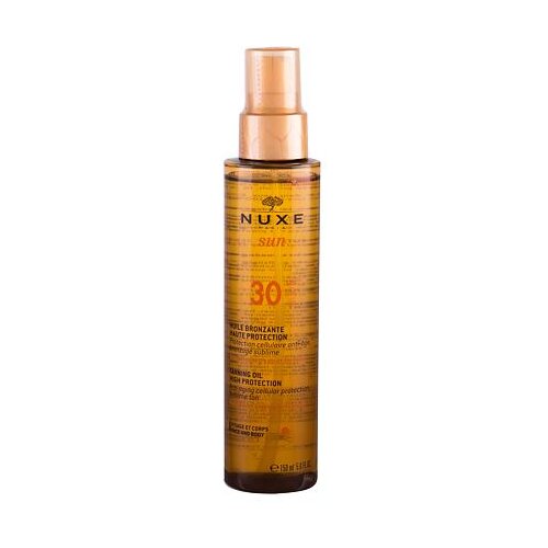 Nuxe sun tanning oil SPF30 brončano ulje za tijelo i lice 150 ml Slike