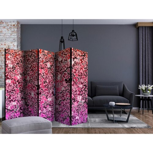 Artgeist Paravan Pink Butterflies I, 5-Delni, Dvostranski Slike