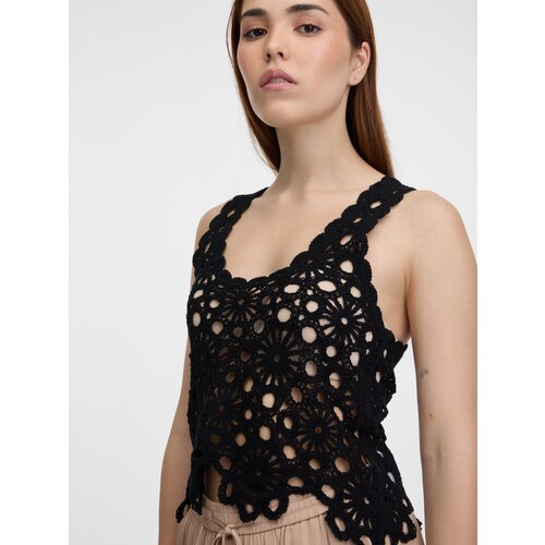 Orsay Black women's crochet top - Women's Cene