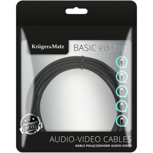  Kruger&amp;amp;Matz HDMI-na-HDMI kabel, 1 m, Basic Slike