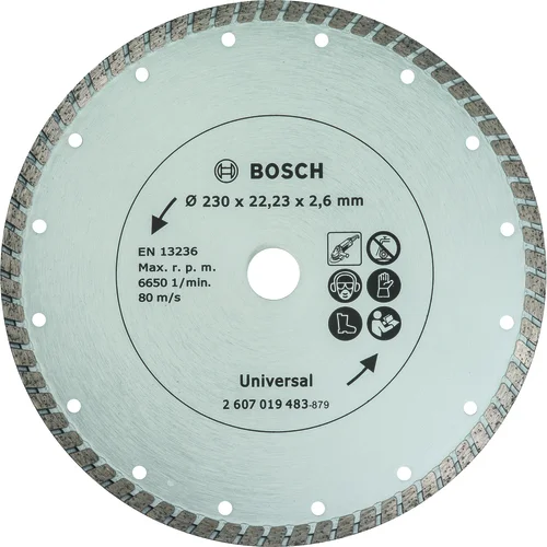 Bosch Dijamantna rezna ploča TS Turbo 230mm za građevni materijal 2607019483 Bosch 1 kom.