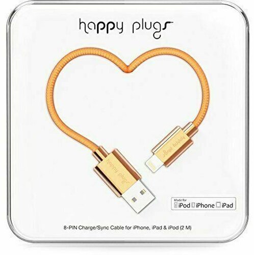 Happy Plugs Lightning kabel 2.0m, Rose Gold Cijene