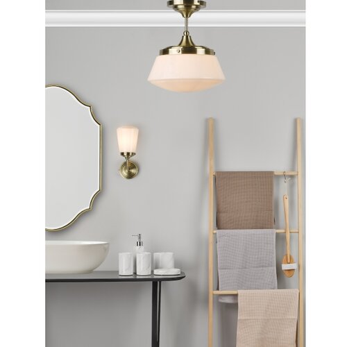  D&amp;auml;r Lighting CAD0175 -Kupatilski prislonjen luster CADEN 1xE27/60W/230V IP44 mesing Slike