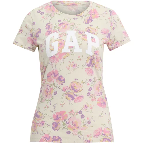 Gap Petite Majica 'CLSC' svetlo bež / lila / svetlo roza / bela