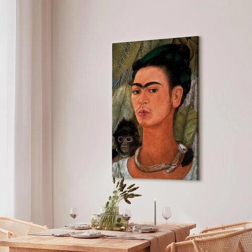  Slika - Frida Kahlo &amp;ndash; Self-Portrait with Monkey 60x90 Standard Slike