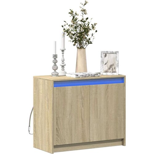 VidaXL Komoda s LED boja hrasta sonome 72x34x61 cm konstruirano drvo Slike