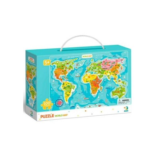Dodo Puzzle za decu Map of the world - 100 delova Slike