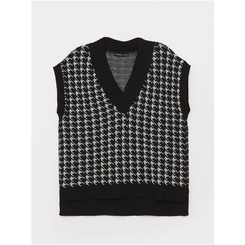 LC Waikiki V-Neck Patterned Oversize Womens Knitwear Sweater Slike