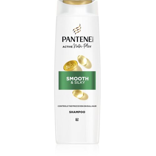 Pantene Pro-V Active Nutri Plex Smooth &amp;amp; Silky vlažilni &amp;scaron;ampon za sijaj in mehkobo las 400 ml Slike
