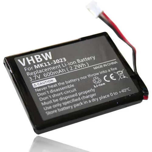 VHBW Baterija za Sony PlayStation 3 Keypad, 600 mAh