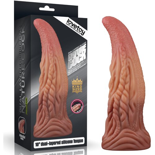 Lovetoy Dual Layered Platinum Silicone Nature Tongue 10" Cijene