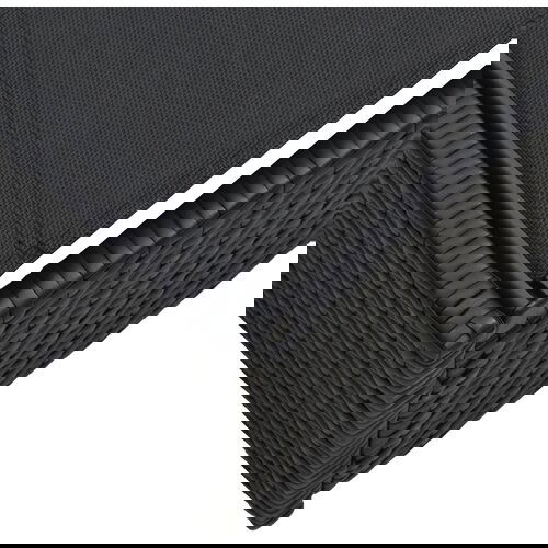 vidaXL Ležaljka Crna Ratan, Čelik 69 x 200 x 27 cm Podesivi naslon Cijene