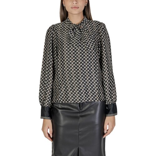 Only Srajce & Bluze ONLJANE LIFE L/S BOW TOP PTM 15337197 Črna Cene
