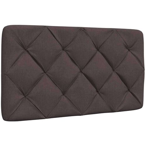 VidaXL Krevet s madracem tamnosmeđi 90 x 190 cm od tkanine Slike