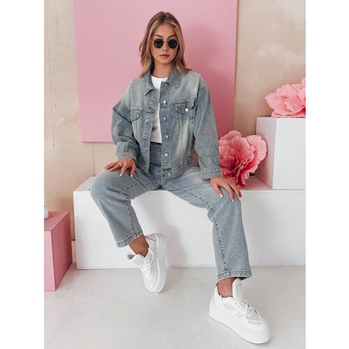 DStreet Spodnie damskie wide leg jeansowe WIDENO niebieskie Cene