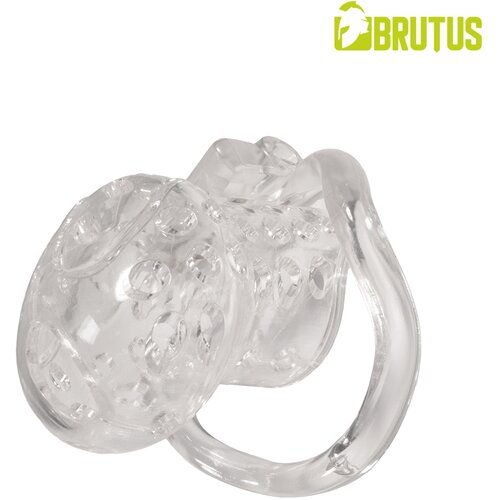 Brutus Airhole Chastity Cage Clear Cene