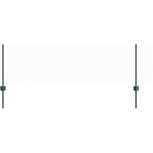  Heksagonalna ograda s stubom 50 x 0,6 m Čelik premazan PVC-om Slike