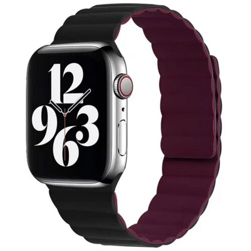 silikonska narukvica za Apple Watch sa magnetom crno bordo38/40mm Slike