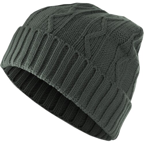MSTRDS Beanie Cable Flap Beanie - Green Cene
