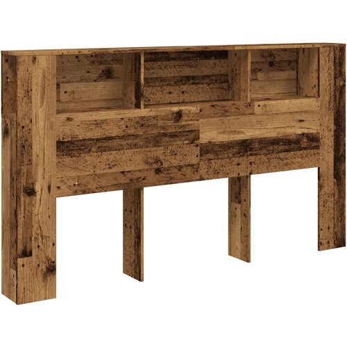 Maison Chic Vzglavna omarica - Nočna omarica - Posteljna omarica starinski les 180x18,5x102,5 cm inženirski les, (21710711) Cene